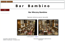 Tablet Screenshot of barbambino.pl